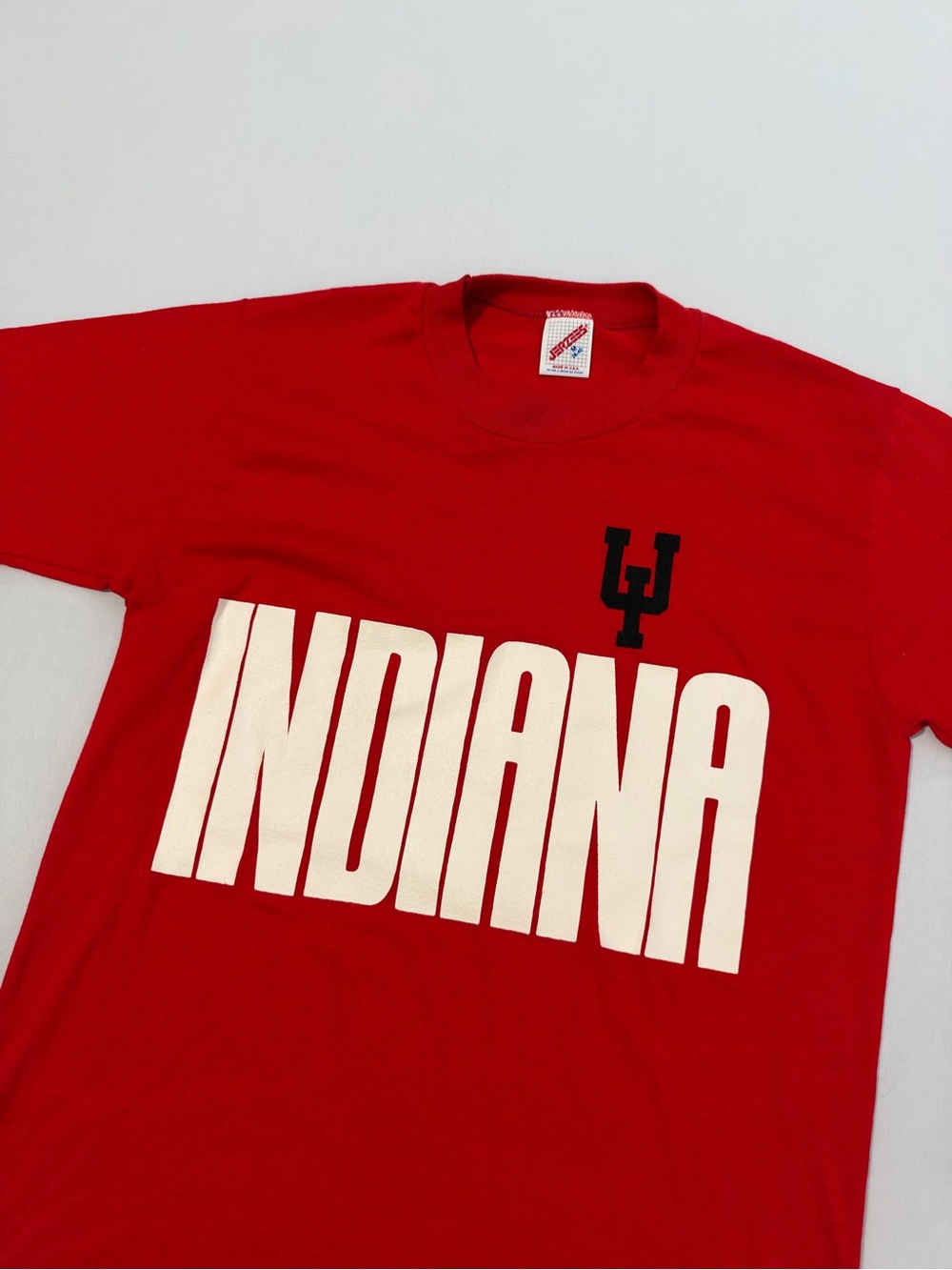 VTG Indiana University Hoosiers Shirt Men’s Medium Single Stitched IU 90s Red